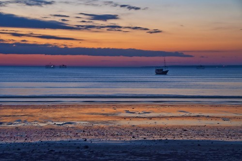 Golden sunset in Kupang