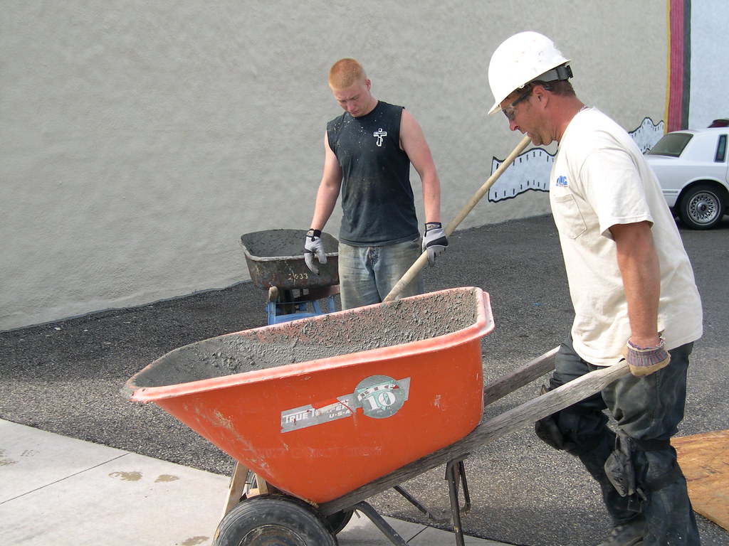 wheelbarrowing along more concrete | CFTF | Flickr