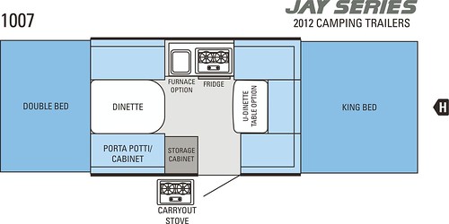 2012 Jayco Jay Series FP 1007 Floor Plan for 2012 Jayco