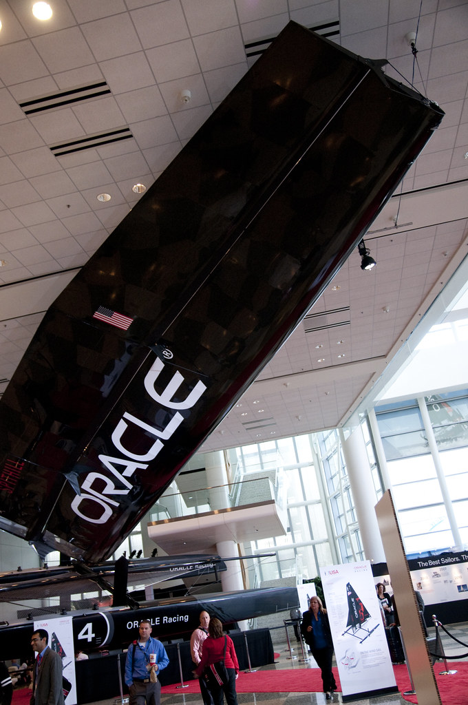 Oracle Racing Garage BMW Oracle Racing, Moscone West, Oracl OpenWorld 2011 | Flickr