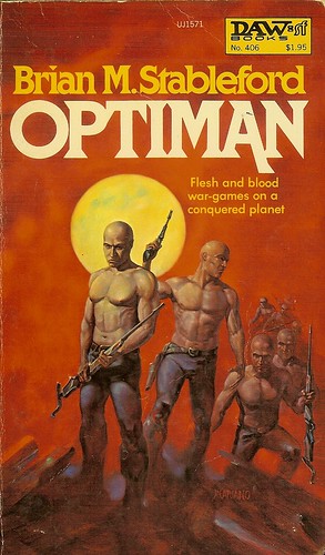 Optiman - Brian M. Stableford - cover artist Michael Mariano