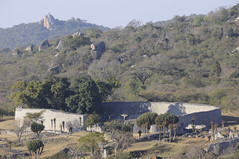 Great Zimbabwe - Great Enclosure from Hill Complex