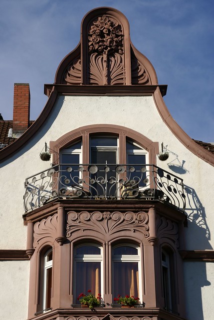 Aschaffenburg, Jugenstilhaus - Art Nouveau building