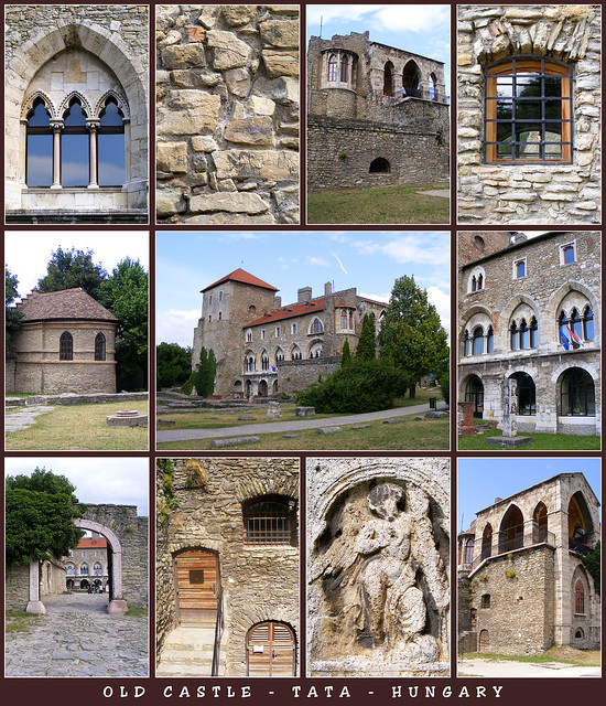 Old Castle, Tata, Hungary (mosaic)