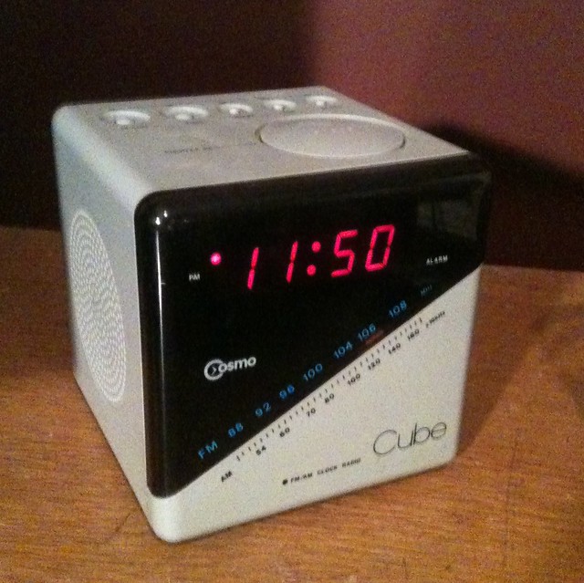 Cosmo Cube alarm clock radio