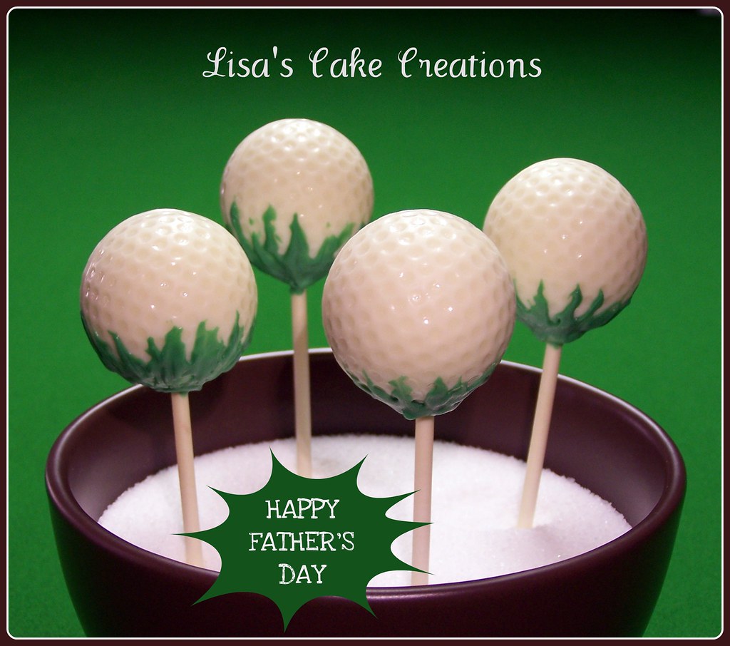 Golf Ball Cake Pops, Lisa
