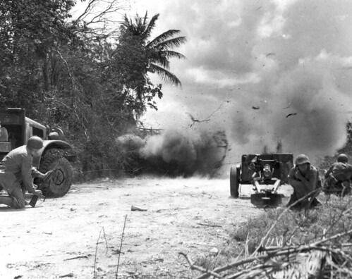 Exploding Japanese Pillbox, 1944