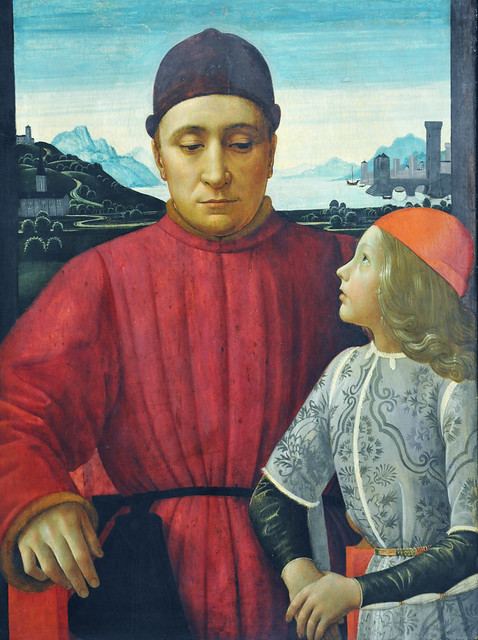 Domenico Ghirlandaio - Francesco Sassetti (1421–1490) and his son Teodoro (1490)