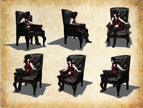 Mesh Victorian studded leather wingback | by [noctis]