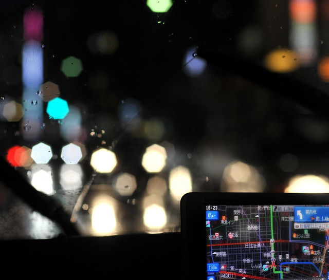 Alone in a Foreign Taxi on a Rainy Night