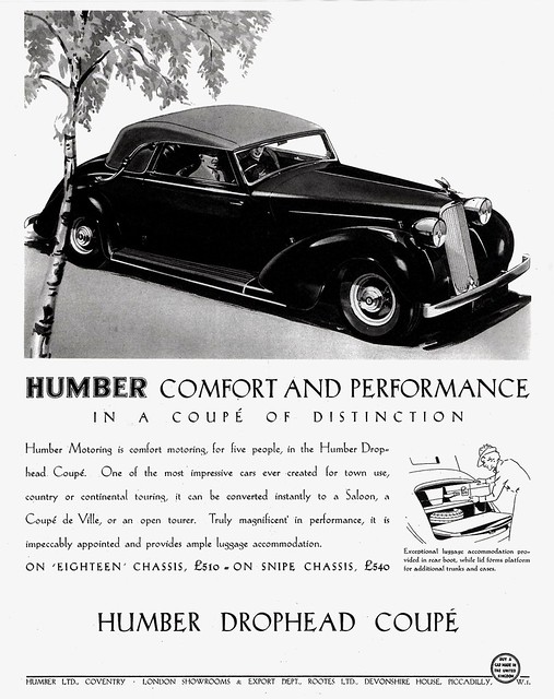 1937 Humber Drophead Coupe