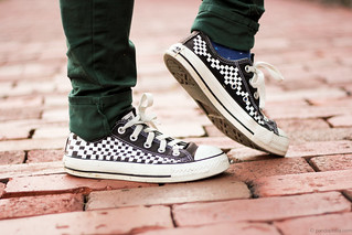 checkered converse | Angie C | Flickr