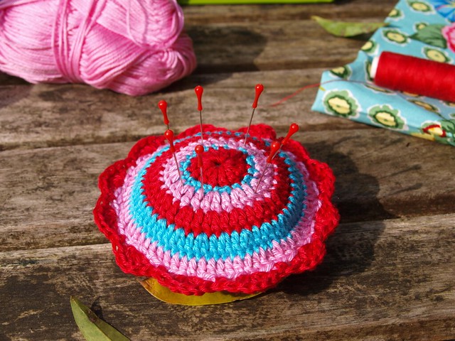 Crochet pincushion