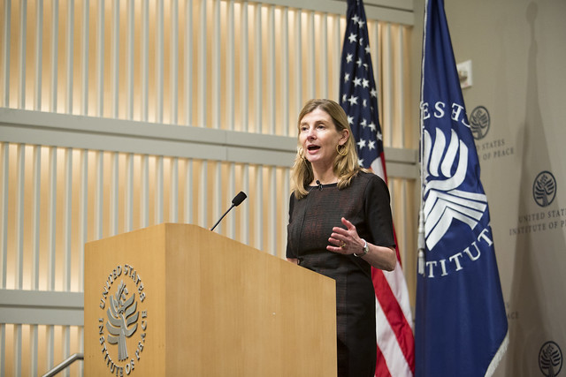 United States Institute of Peace President and Chief Executive Officer Nancy Lindborg