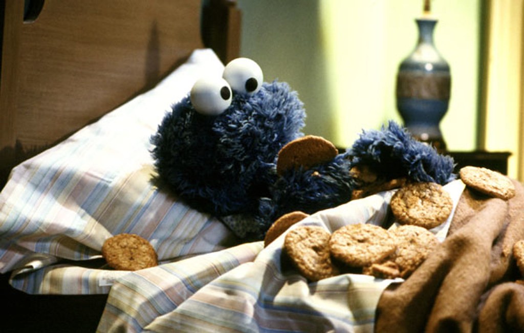 Sesame Street Cookie Monster Eating Cookies