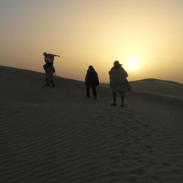 Desert sunset in Tunisia
