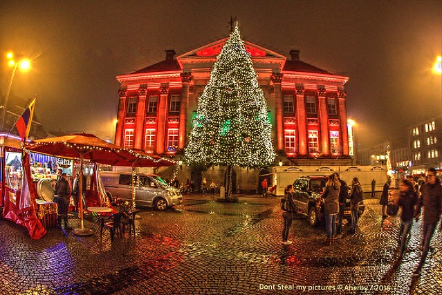 Grote Markt,Kerstsfeer,Groningen stad,the Netherlands,Europe