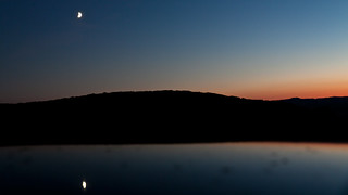 Sunset over hessen_with the moon ;-)