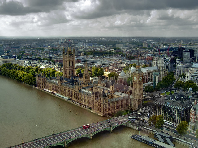 Parlamento y Big Ben desde el London Eye