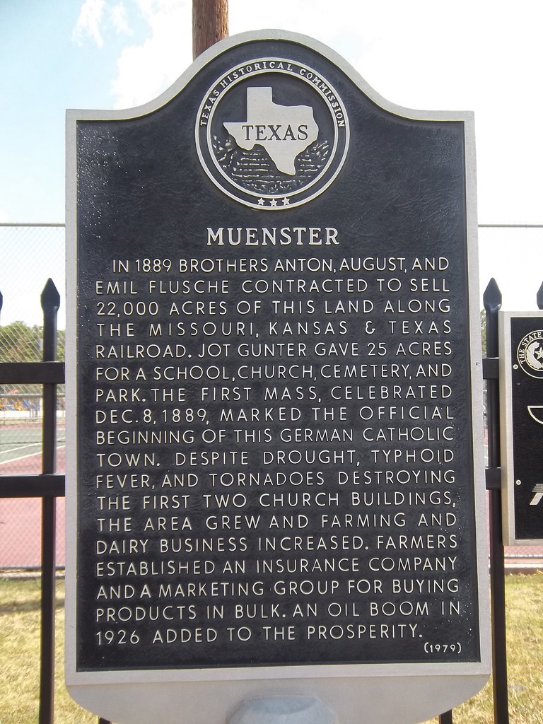 Muenster, Texas Historical Marker | In 1889 brothers Anton, … | Flickr