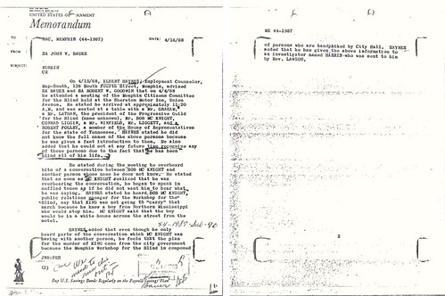 Strange uncorroborated 1968 FBI Memo re: Memphis band leader's oddly specific MLK prediction | by ⓑⓘⓡⓒⓗ from memphis