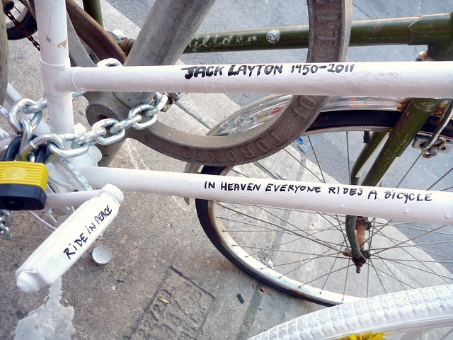 Tue, 08/23/2011 - 08:07 - Ghost Bike For Jack Layton