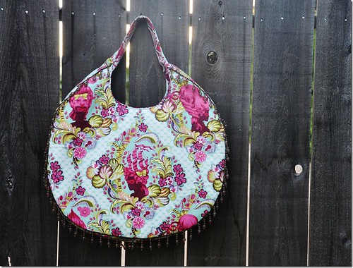 Amy Butler Fringed Hobo | Used Tula Pink Parisville for Amy … | Flickr