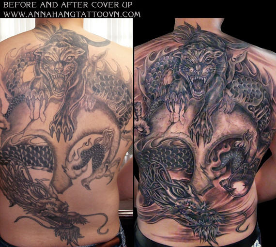 Tattoo design cover up full back 039 | annahangtattoo | Flickr