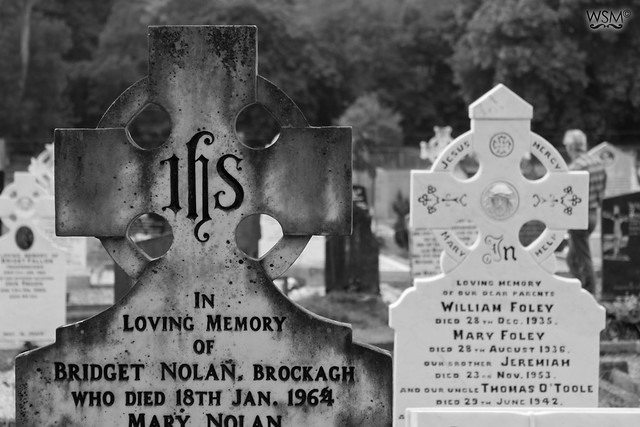 Old gravestones - Glendalough, Wicklow Mountains , IE