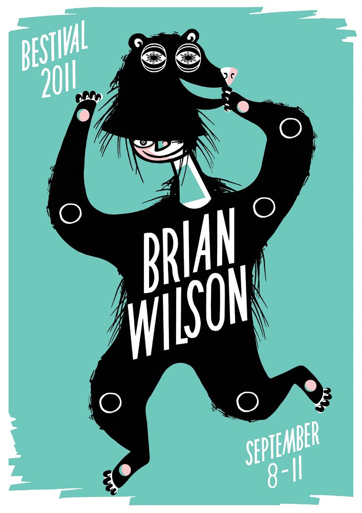 brian wilson bestival | an official bestival poster for Bria… | Flickr