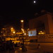 <p>free public films playing in Plaza de Dos Mayo</p>