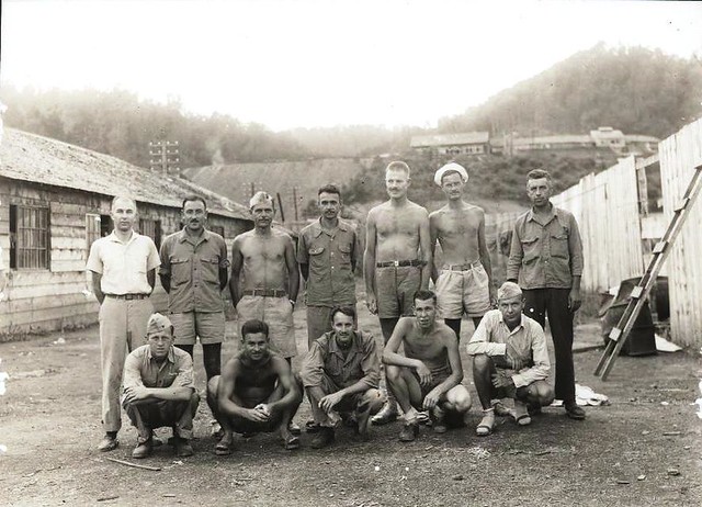 J.R. Hester POW group photograph, circa 1943