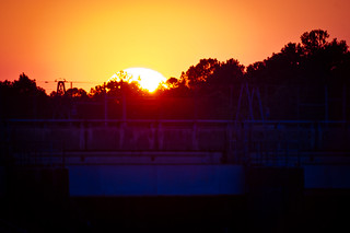 Sunset at West Point Dam