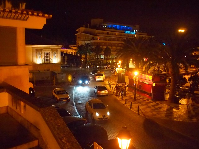 Cascais centre at night