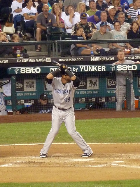 José Bautista at the plate