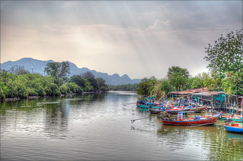 thailand 2011 hdr d5000 chaam boat platinumphoto river ประเทศไทย landscape