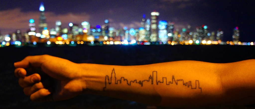 Chicago Skyline Tattoo.