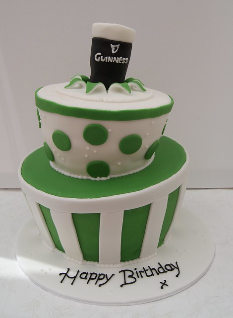 Irish Theme Wonky Birthday Cake