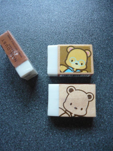 Cute bear fake Sanrio Pochacco Erasers