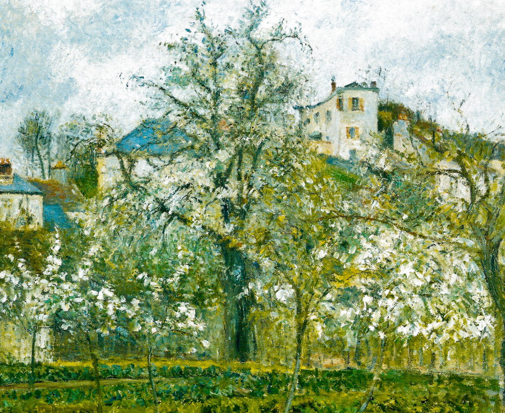 Camille Pissarro - Springtime, Plum Trees in Blossoms, 1877 at Musée d'Orsay Paris France