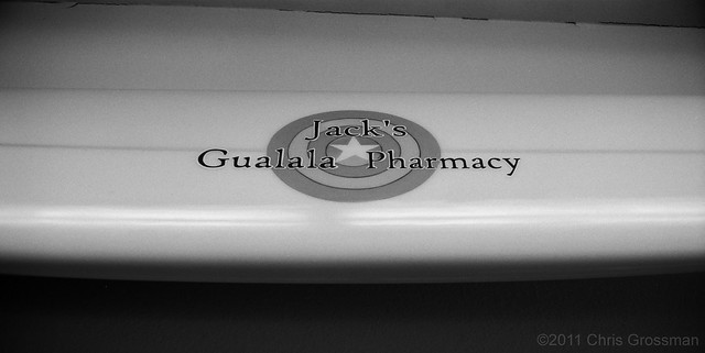 Jack's Surfboard - Jack's Pharmacy - Gualala - Olympus 35SP - Acros 100