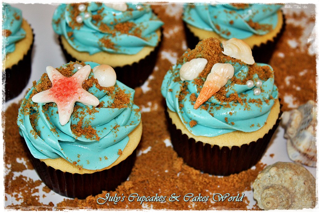 Seashell Cupcakes