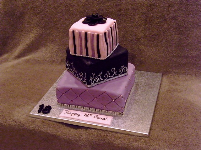 3 tier 18th birthday cake