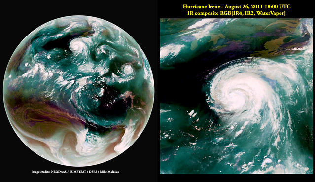 Hurricane Irene Aquavision IR composite August 26, 2011 1800 UTC