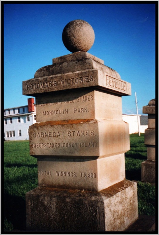 Sanford Stud Farms ~ Amsterdam NY ~ Film early 90's ~ Pillars for noted achievements.