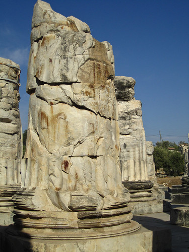 turkey temple oracle ancient stones columns didyma d80 summer2011