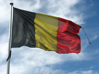 Old Frayed Belgian Flag