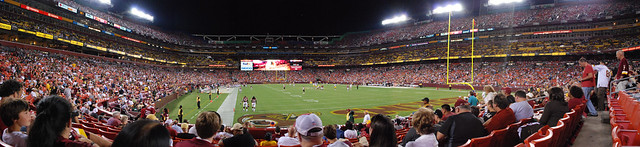 2011 - Redskins vs Steelers - Pano of the field