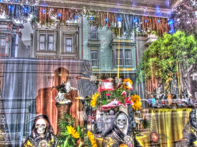 SF Mission District Day of the Dead Reflections HDR