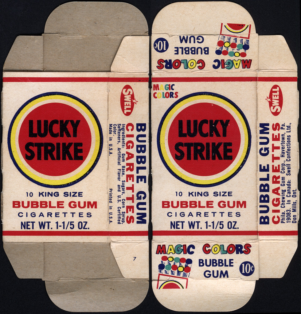 Swell - Magic Colors - Lucky Strike - bubble gum cigarette…